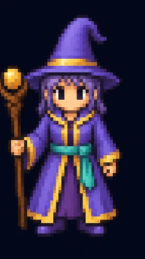 Player 5, the wizard. Original 16-bit party member.